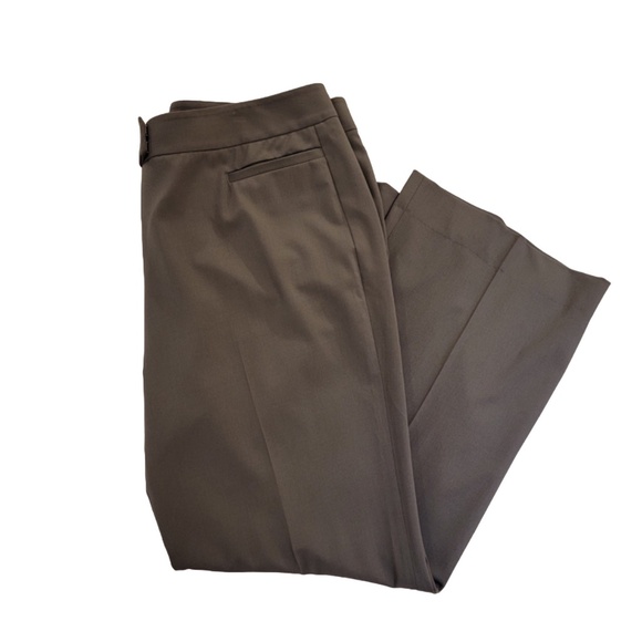 Lafayette 148 Sullivan Pants Size 14 Gray Career Work Dress Pants Pockets - Picture 1 of 7